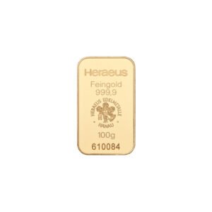 Lingote de Oro 100 gr - Heraeus