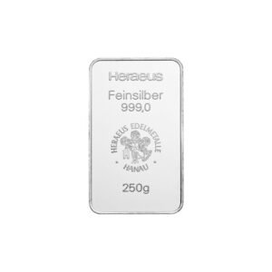 Lingote de Plata 250 gr - Heraeus