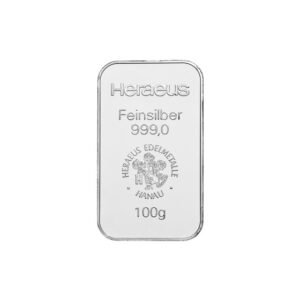 Lingote de Plata 100 gr - Heraeus