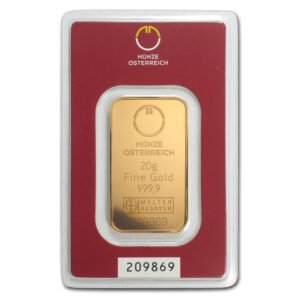 Lingote de Oro 20 gr - Munze Österreich