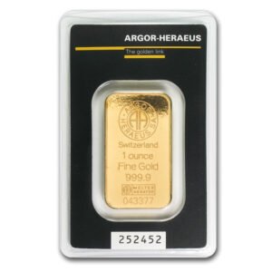 Lingote de Oro 1 oz - Argor Heraeus