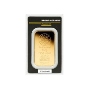 Lingote de Oro 50 gr - Argor Heraeus