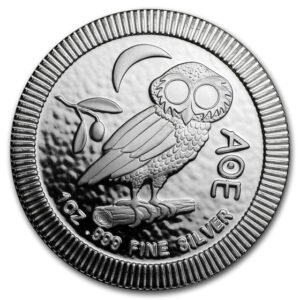 Moneda de Plata 1 oz - Niue $2 Athenian Owl