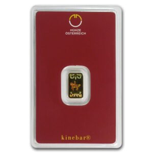 Lingote de Oro Kinebar 1 gr - The Munze Österreich