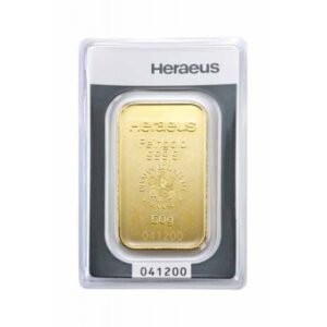 Lingote de Oro 50 gr - Heraeus